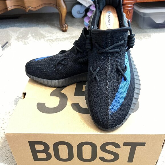 Authentic Adidas YEEZY Boost 350 V2 Dazzling Blue GY7164 Men's Sneakers Sz.10.5 - Picture 11 of 12